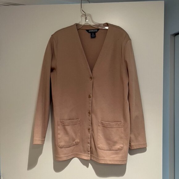 Lands' End V-Neck Cardigan size PM - Picture 1 of 8